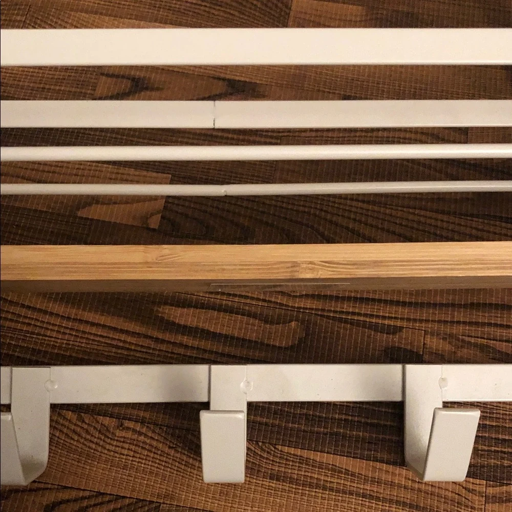 Target Brightroom over-the-Door shelf Rack with Five Hooks